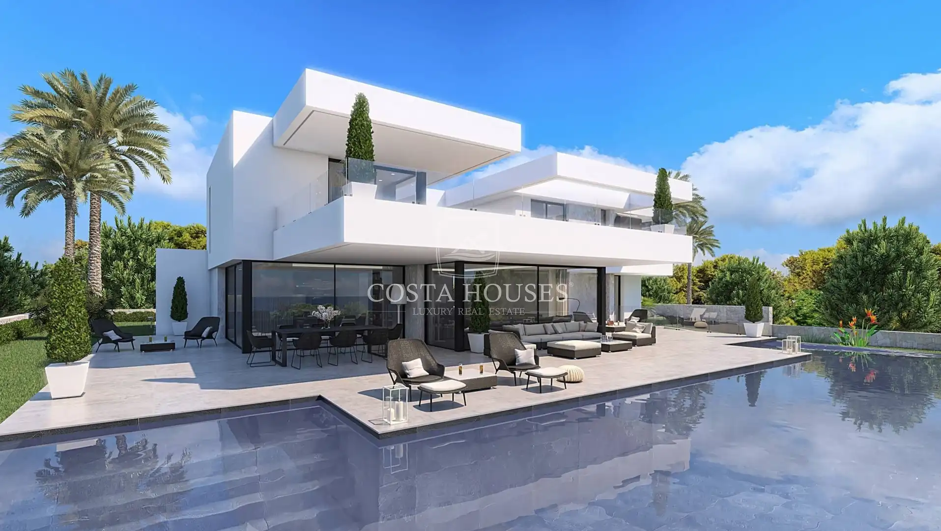 Exterior view of Houses for sale in Dénia  with Air Conditioner, Private garden and Terrace