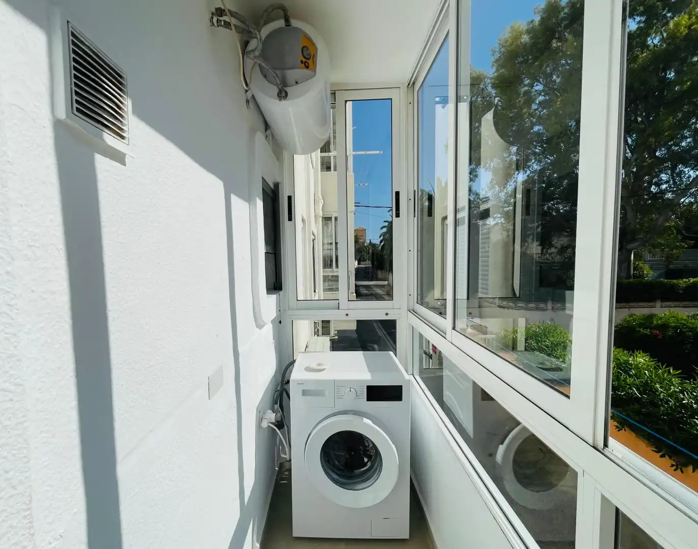Terrasse von Wohnungen zum Verkauf in Dénia mit Klimaanlage, Heizung und Privatgarten