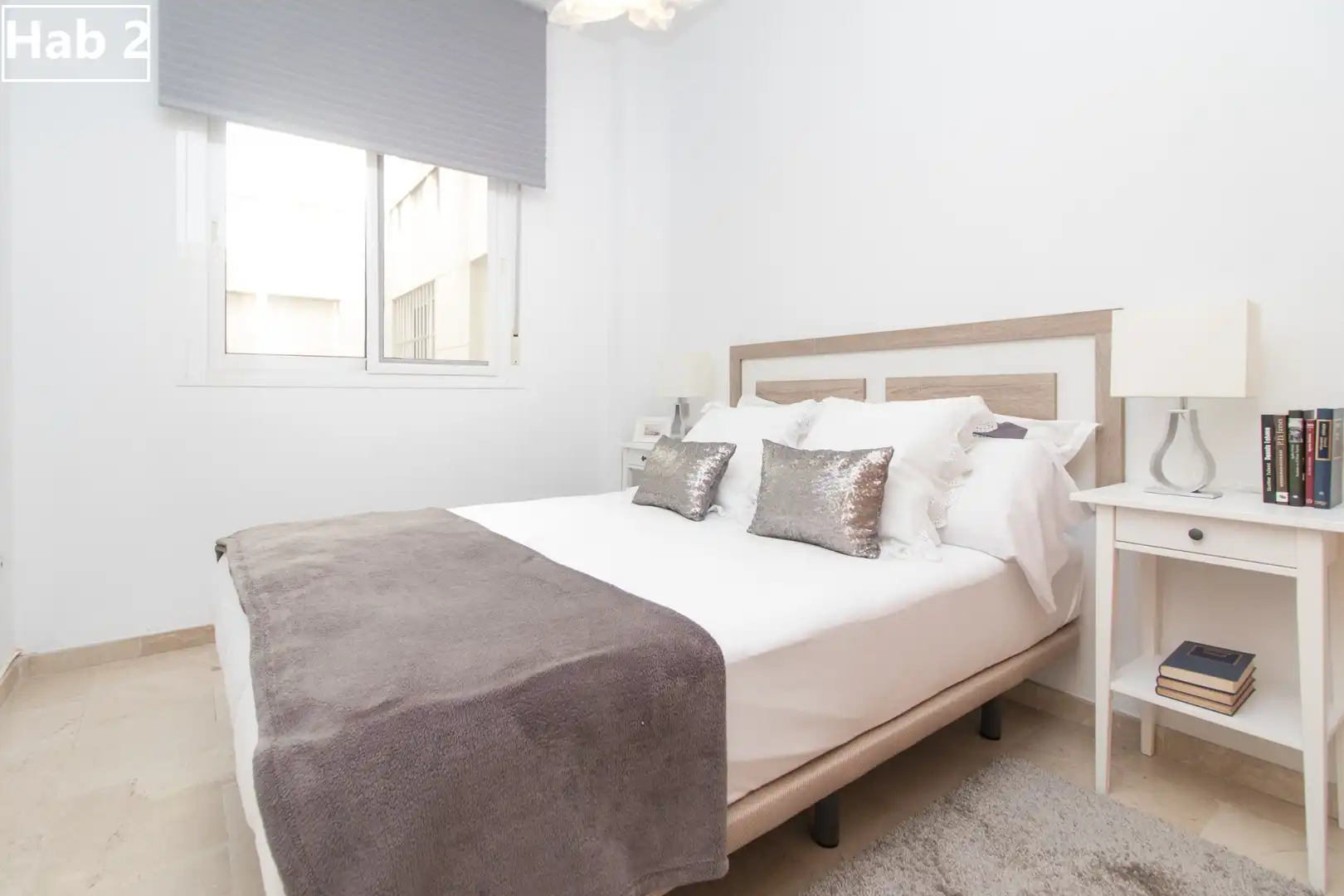 Dormitori de Apartament per a compartir en Málaga amb Aire condicionat, Calefacció i Moblat