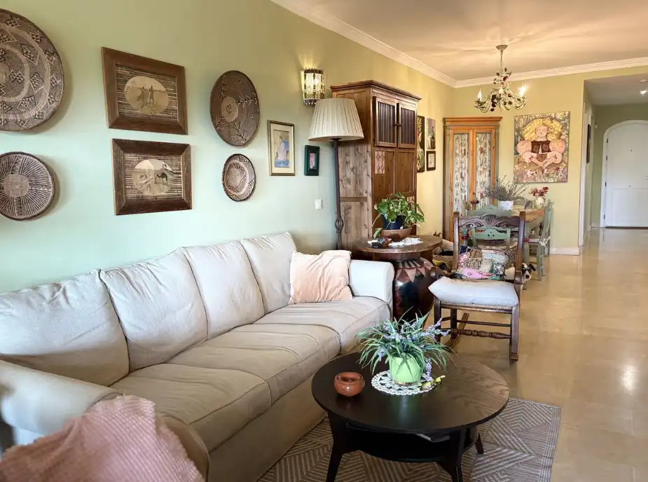 Sala de estar de Apartamento en venta en Marbella con Aire acondicionado, Terraza y Trastero