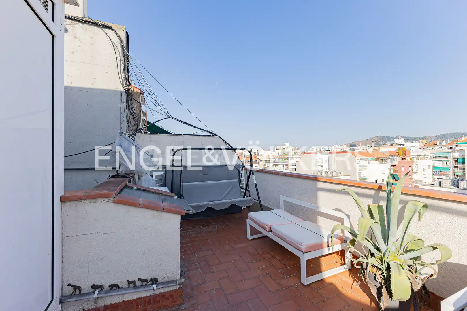 Terraza de Ático de alquiler en Barcelona con Aire acondicionado, Calefacción y Parquet