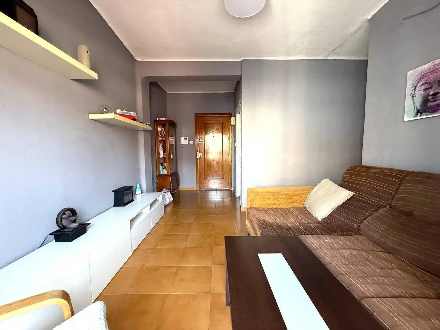 Sala de estar de Piso en venta en Málaga con Terraza, Amueblado y Balcón