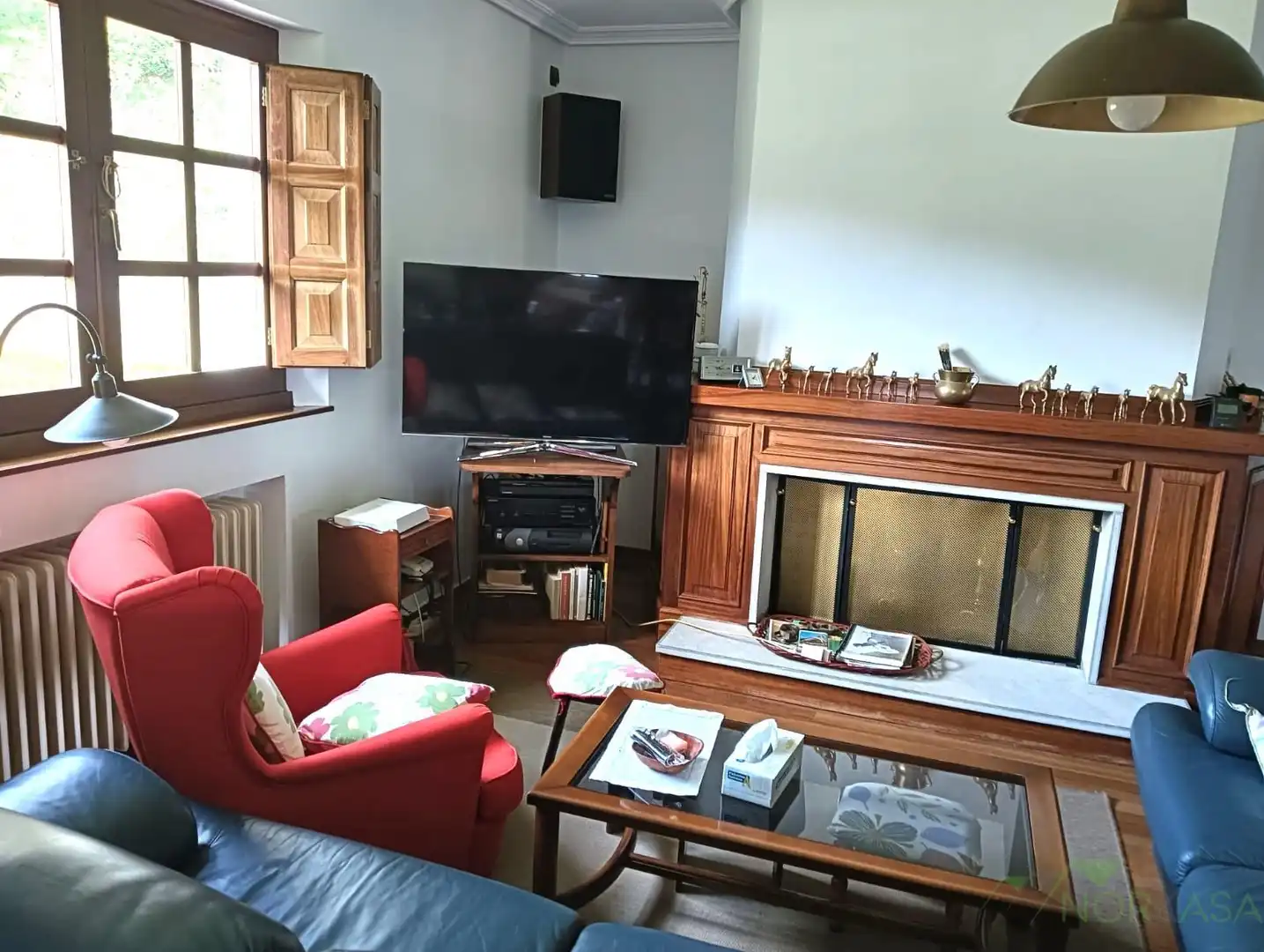 Living room of Houses for sale in Pravia  with Heating, Parquet flooring and Terrace