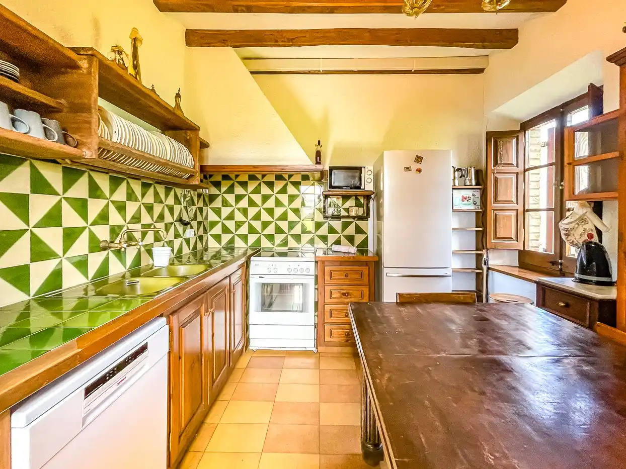 Cocina de Finca rústica en venta en Rupit i Pruit con Jardín privado