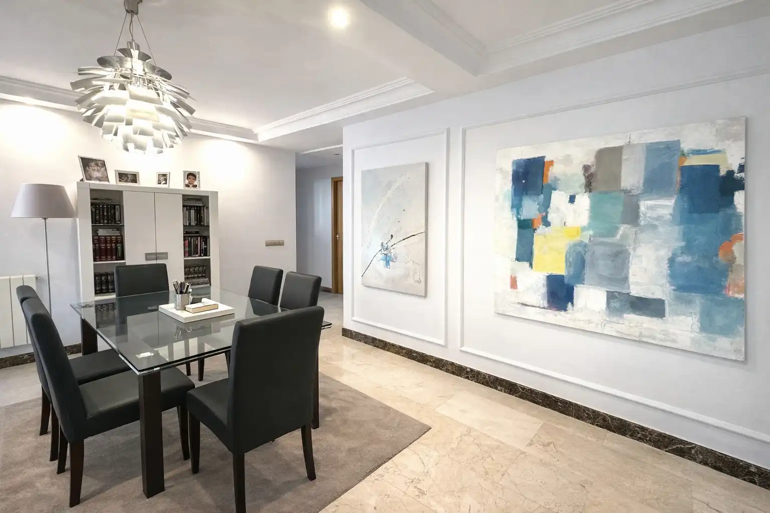 Esszimmer von Wohnung zum Verkauf in Madrid mit Klimaanlage, Heizung und Privatgarten