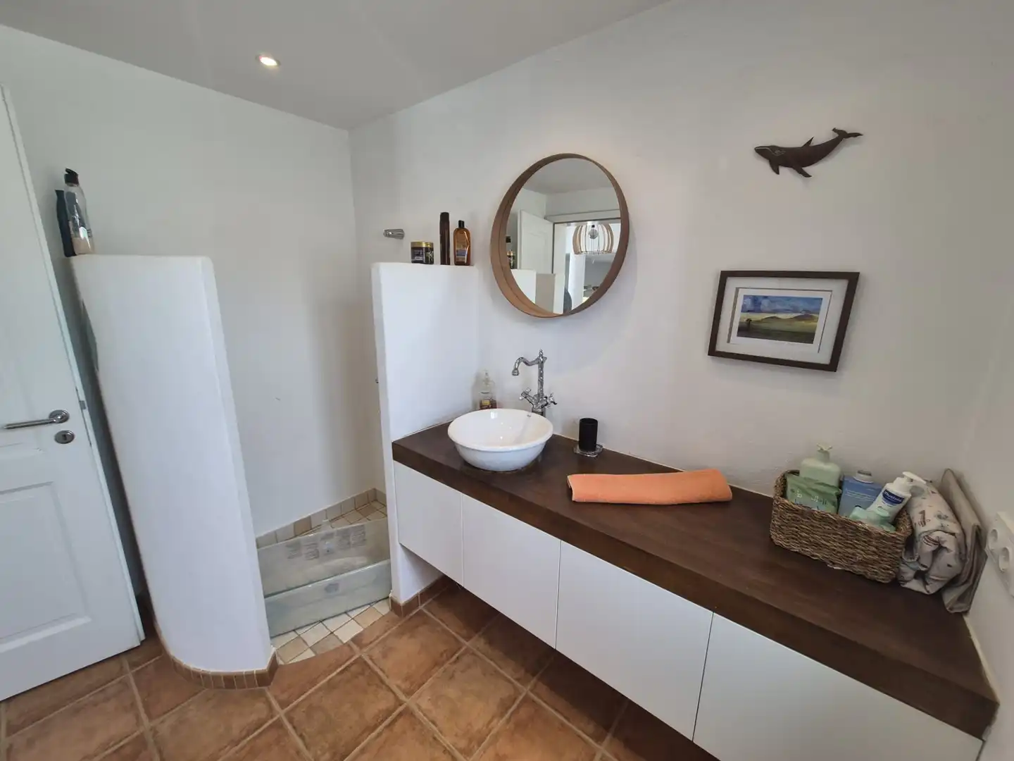 Bany de Casa o xalet en venda en San Bartolomé amb Aire condicionat, Jardí privat i Terrassa