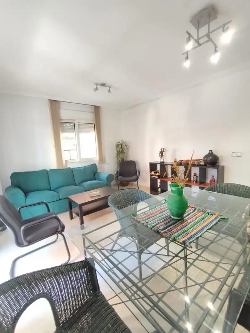 Sala de estar de Piso de alquiler en Murcia con Aire acondicionado, Amueblado y Balcón