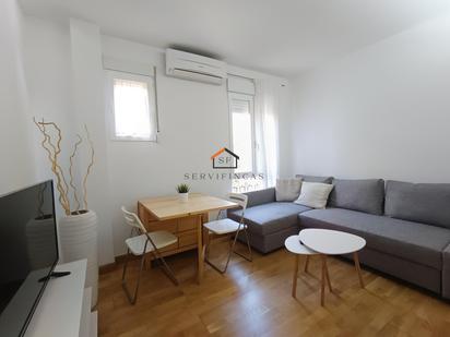 Living room of Flat to rent in  Madrid Capital  with Air Conditioner and Heating