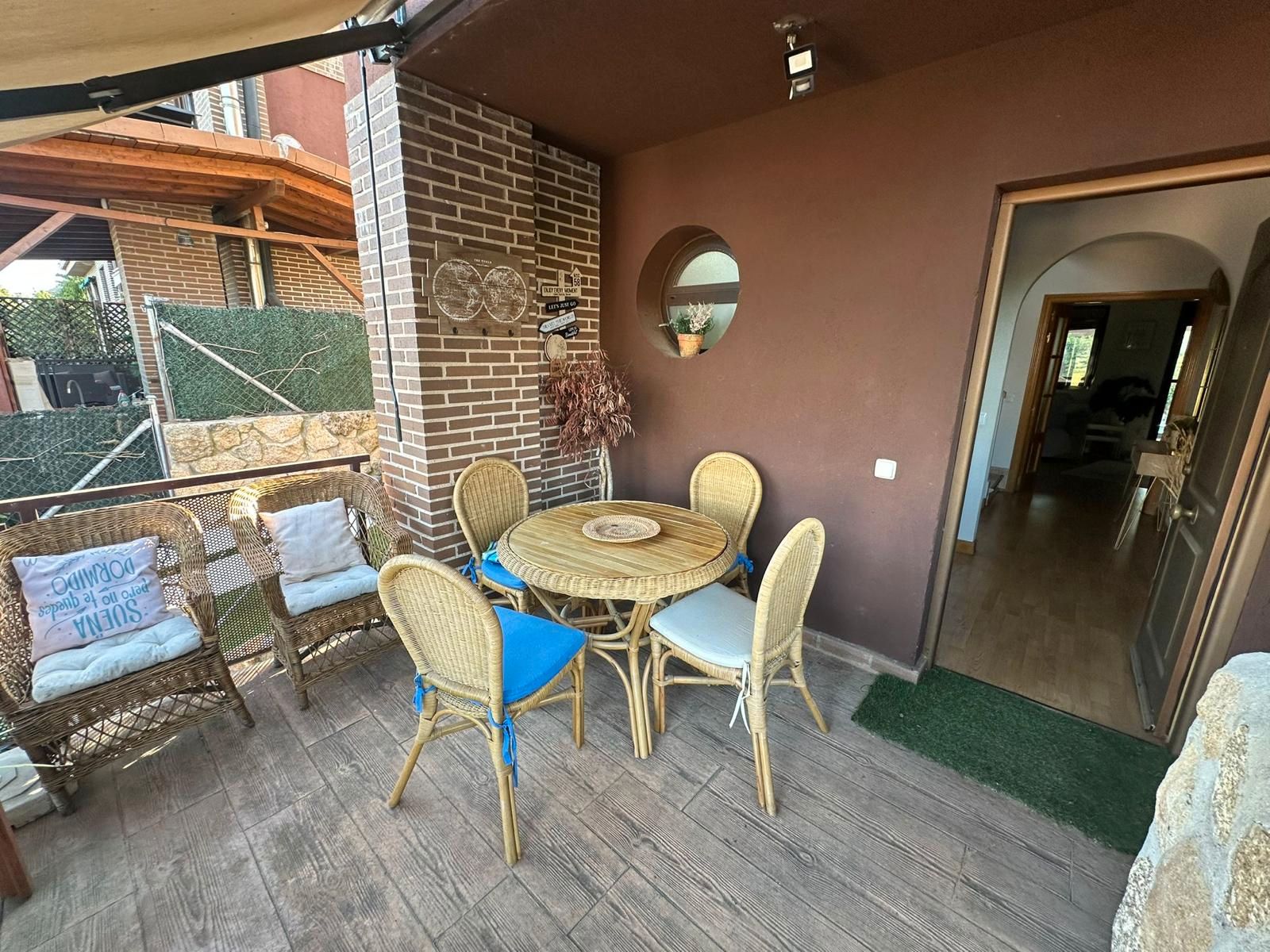 Terrace of Single-family semi-detached for sale in Collado Mediano  with Air Conditioner, Heating and Private garden