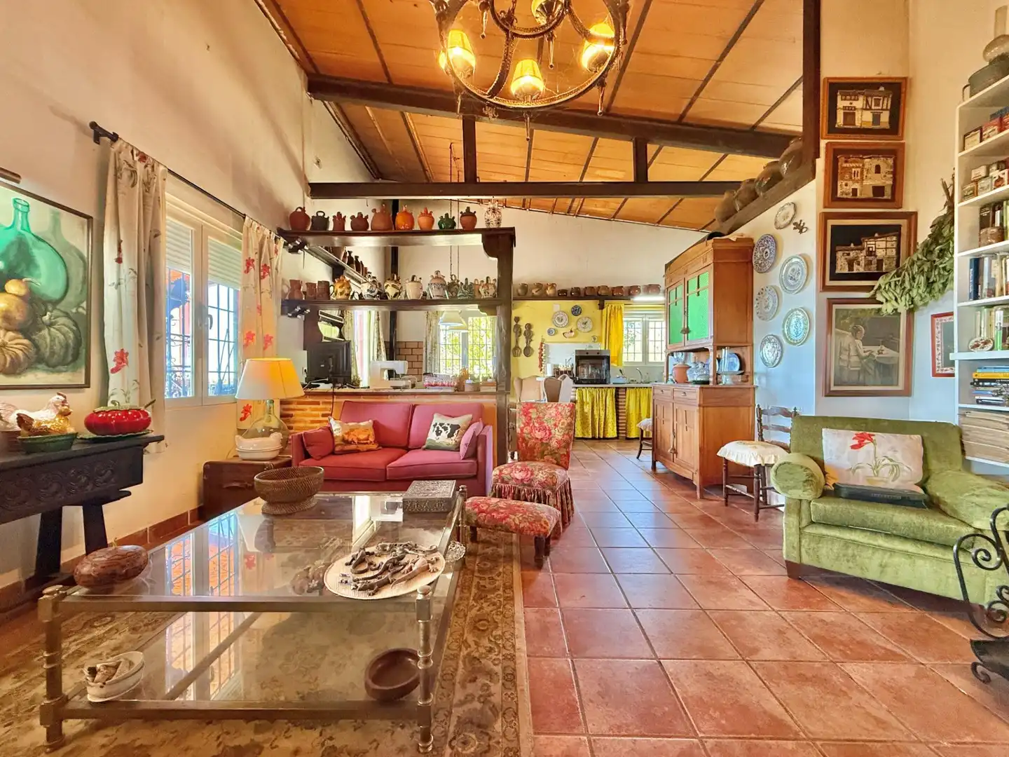 Sala de estar de Finca rústica en venta en Piedralaves con Jardín privado, Terraza y Trastero