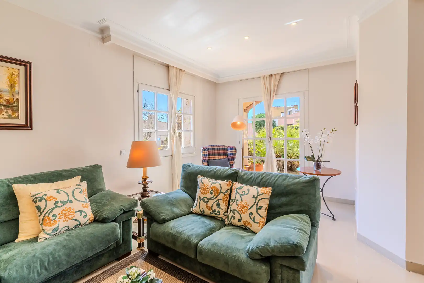 Sala d'estar de Casa o xalet en venda en Palafrugell amb Aire condicionat, Jardí privat i Terrassa