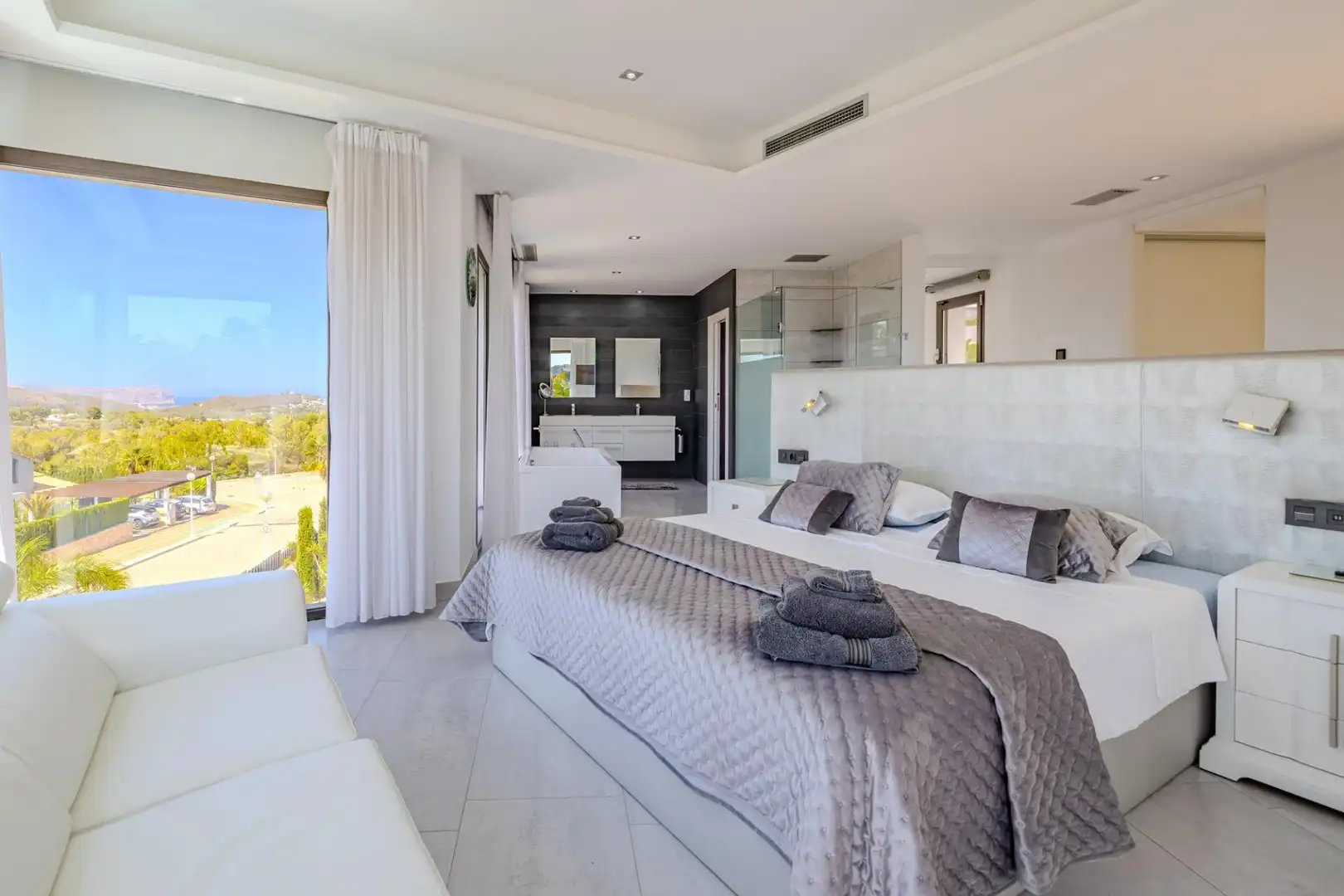 Bedroom of Houses for sale in Jávea / Xàbia  with Air Conditioner, Heating and Private garden