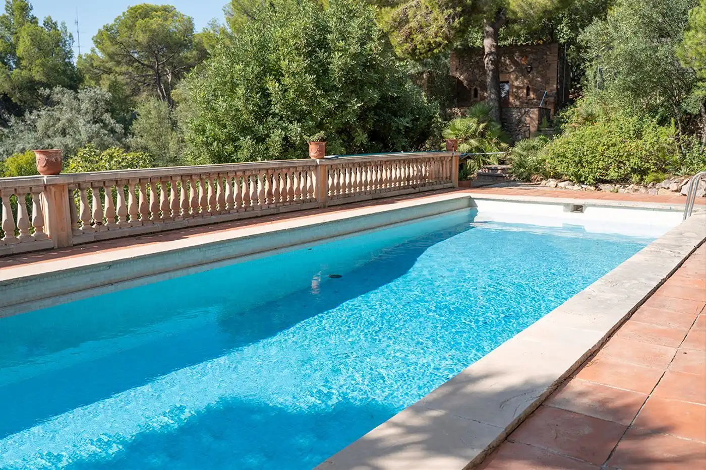 Swimming pool of Country homes for sale in Castelldefels  with Heating, Storage room and Swimming Pool
