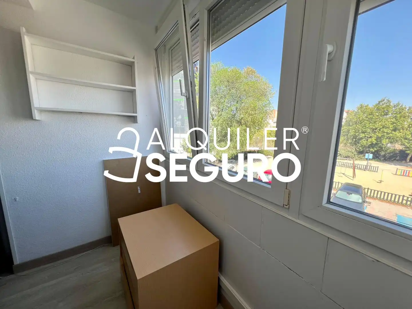 Schlafzimmer von Wohnung zur Miete in Madrid mit Klimaanlage, Heizung und Abstellraum