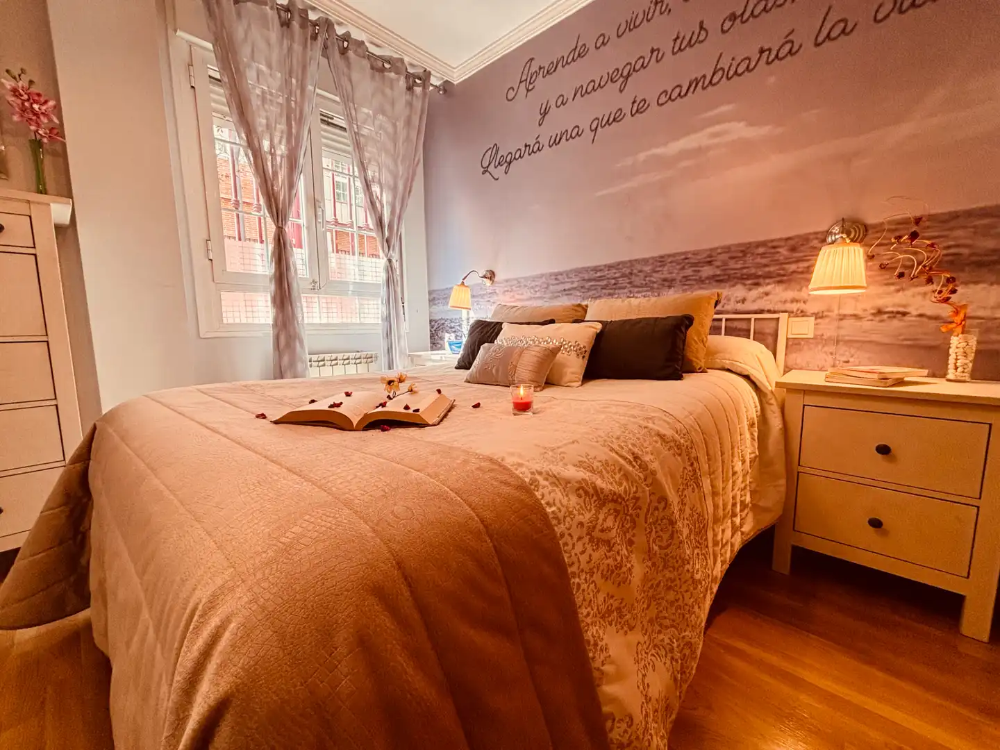 Bedroom of Flat for rent in Getafe  with Air Conditioner, Parquet flooring and Washing machine