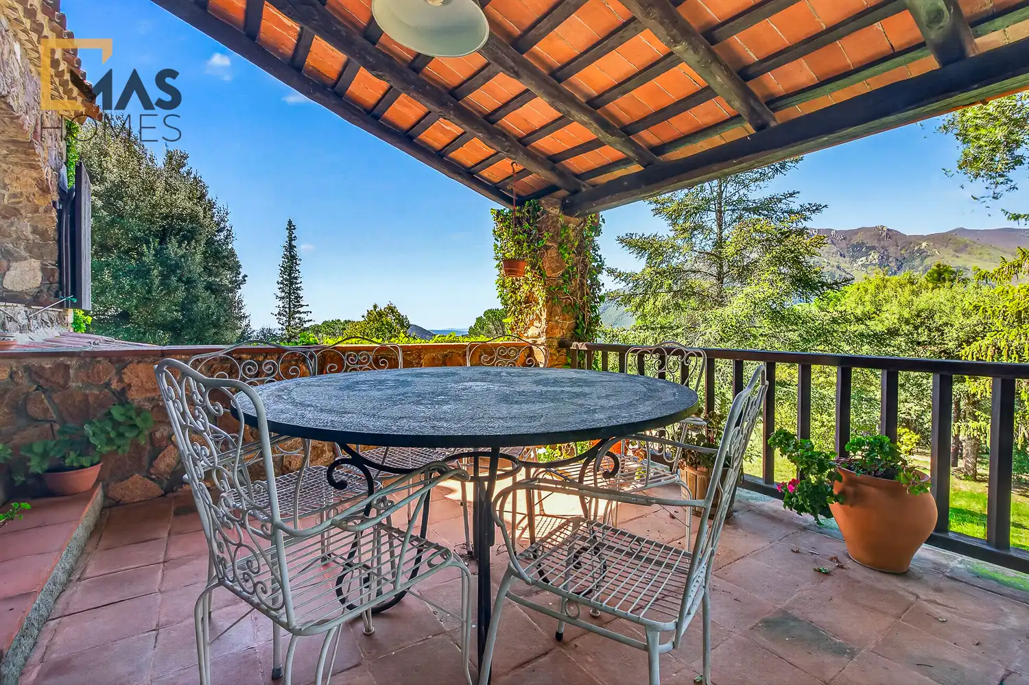 Terrassa de Finca rústica en venda en Arbúcies amb Aire condicionat, Calefacció i Jardí privat