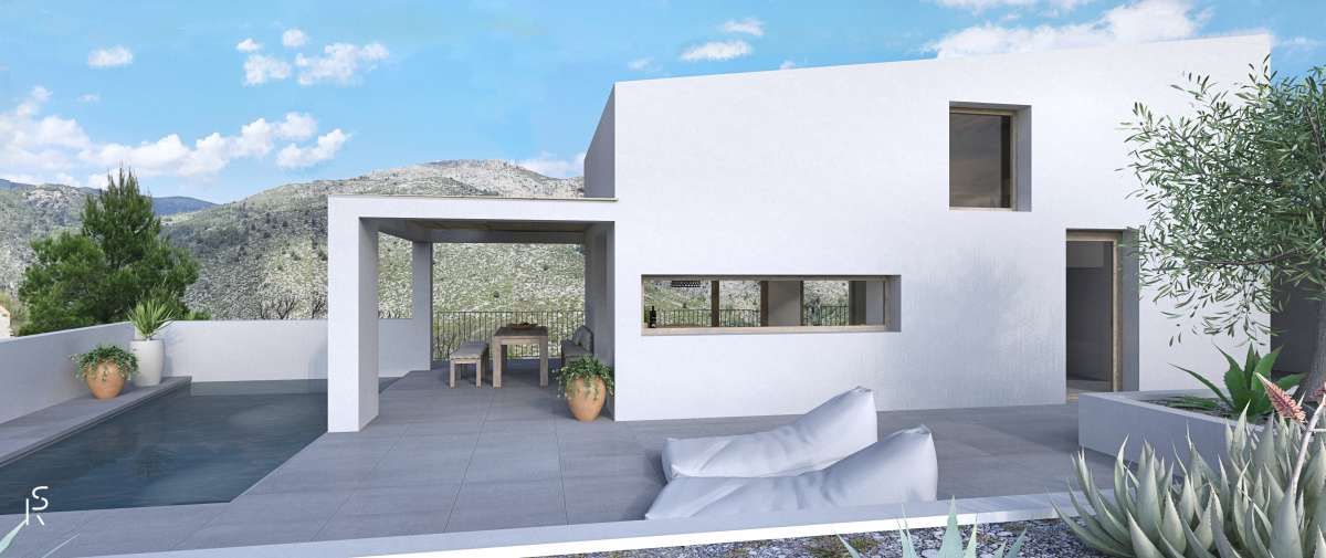 Terrassa de Casa o xalet en venda en La Vall de Laguar