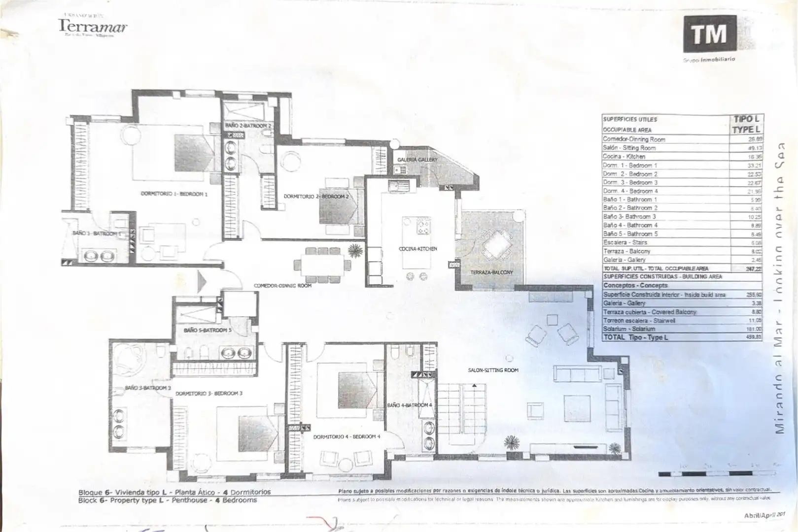 Dachboden zum Verkauf in Villajoyosa / La Vila Joiosa mit Klimaanlage, Privatgarten und Terrasse