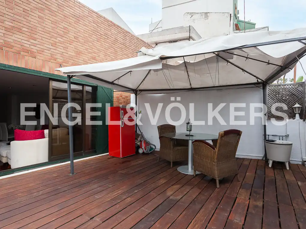 Terraza de Ático de alquiler en Valencia con Aire acondicionado, Calefacción y Parquet