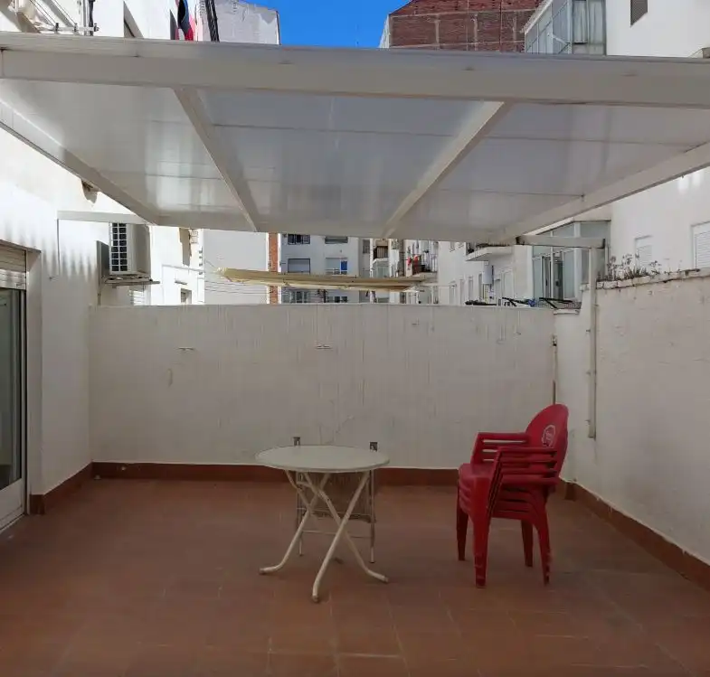 Terraza de Piso de alquiler en Zaragoza con Calefacción, Parquet y Amueblado