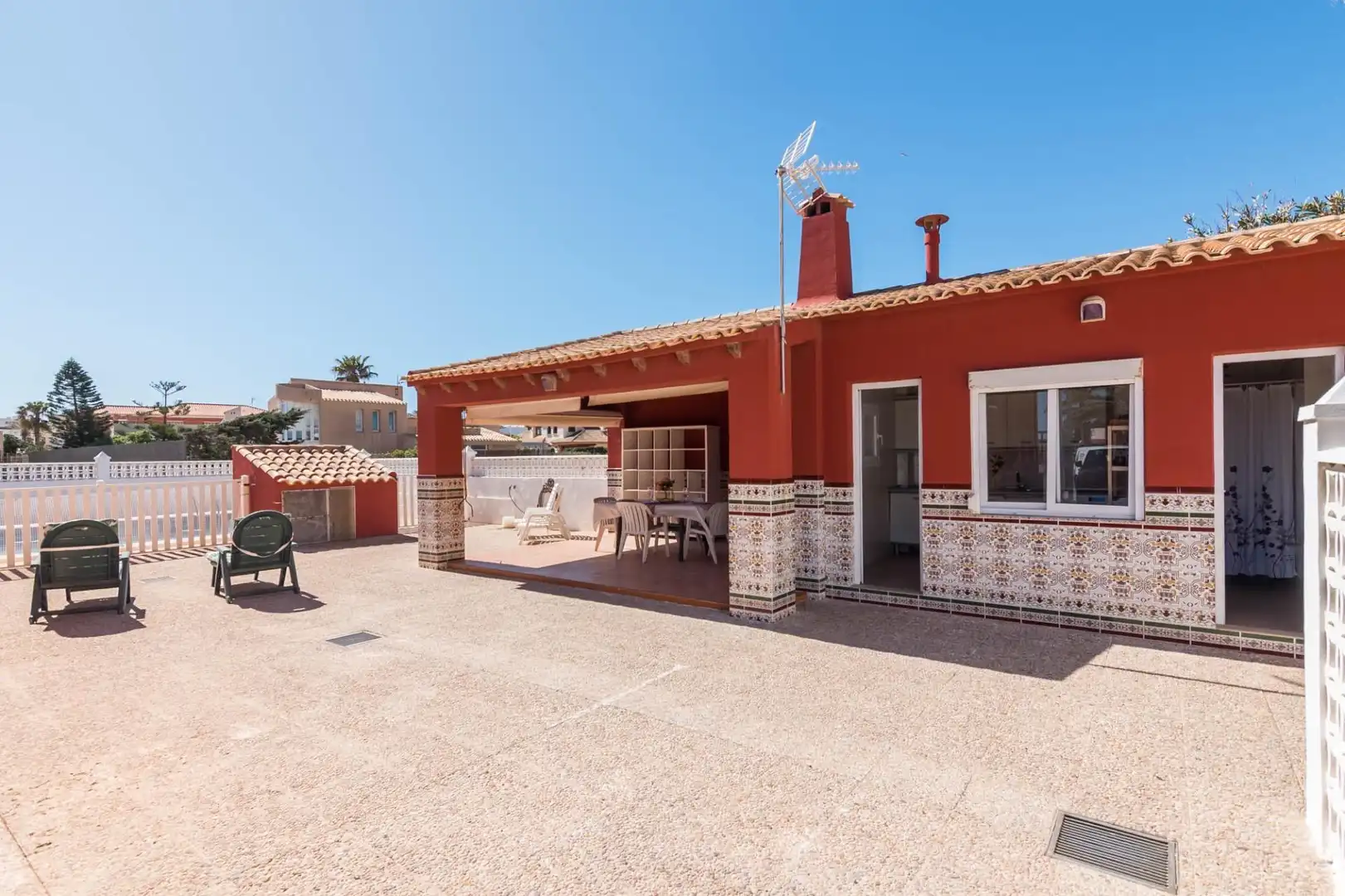 Terraza de Casa o chalet en venta en La Manga del Mar Menor con Aire acondicionado, Calefacción y Jardín privado