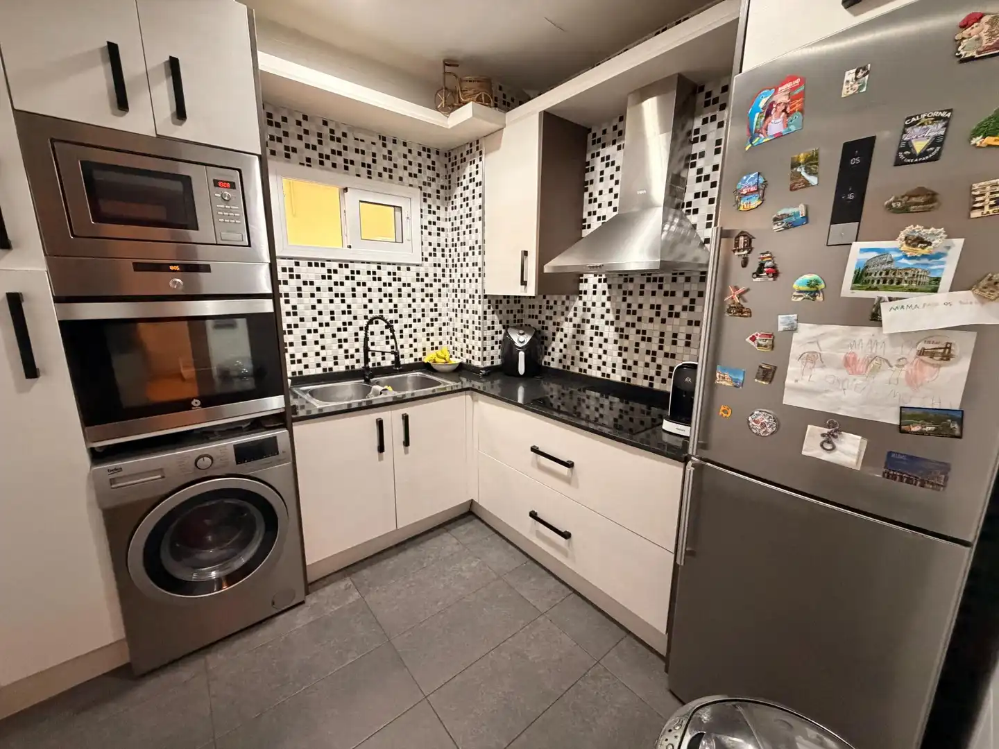 Kitchen of Flat for sale in Sabadell  with Air Conditioner and Parquet flooring