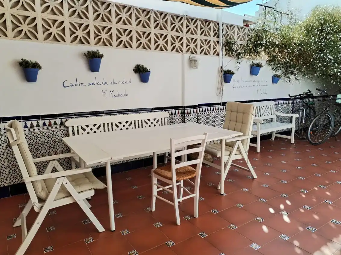 Terrassa de Casa adosada en venda en Chipiona amb Traster