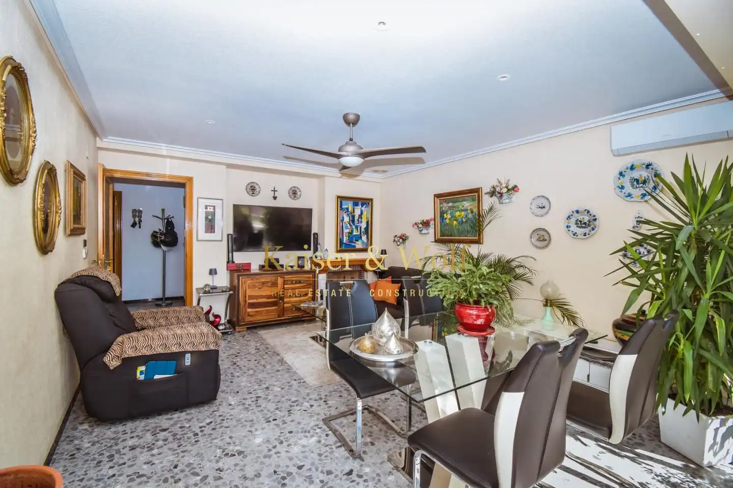 Living room of Flat for sale in Santa Pola  with Air Conditioner and Terrace