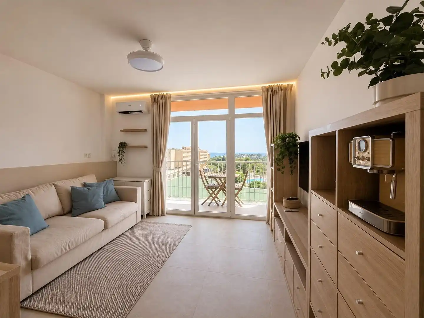 Studio mit Terrasse zur Miete in Carrer SA MOLA