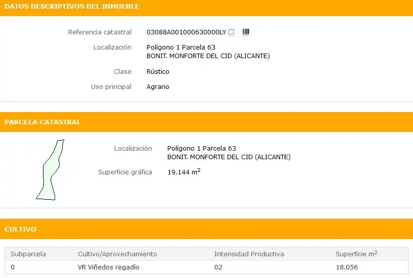 Rustikales Grundstück zum Verkauf in Monforte del Cid, imagen 3
