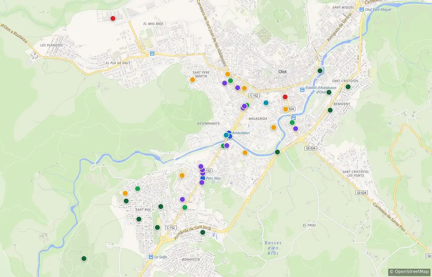 Vista exterior de Piso en venta en Olot, Girona
