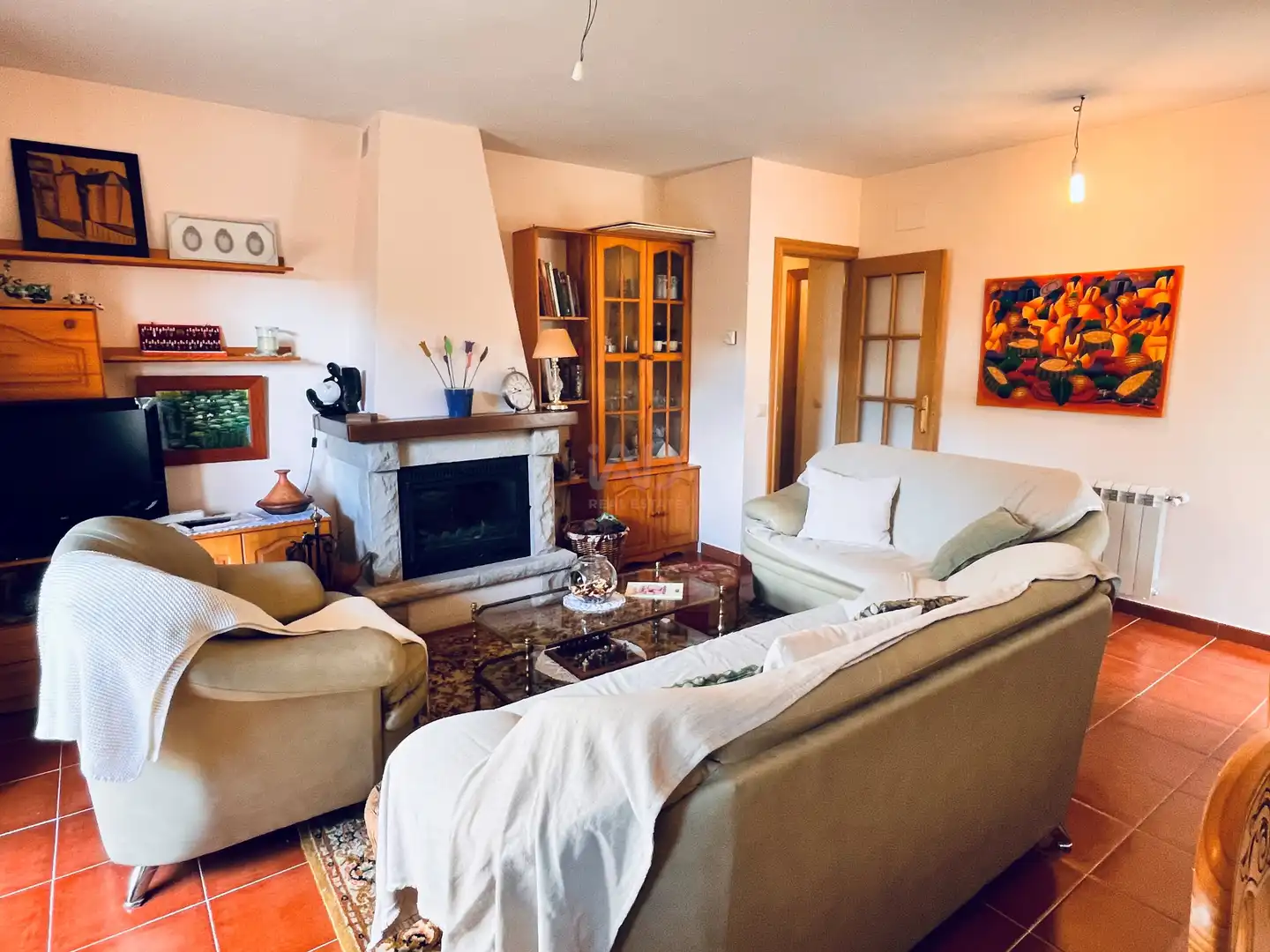 Sala de estar de Casa adosada en venta en Herradón de Pinares con Calefacción