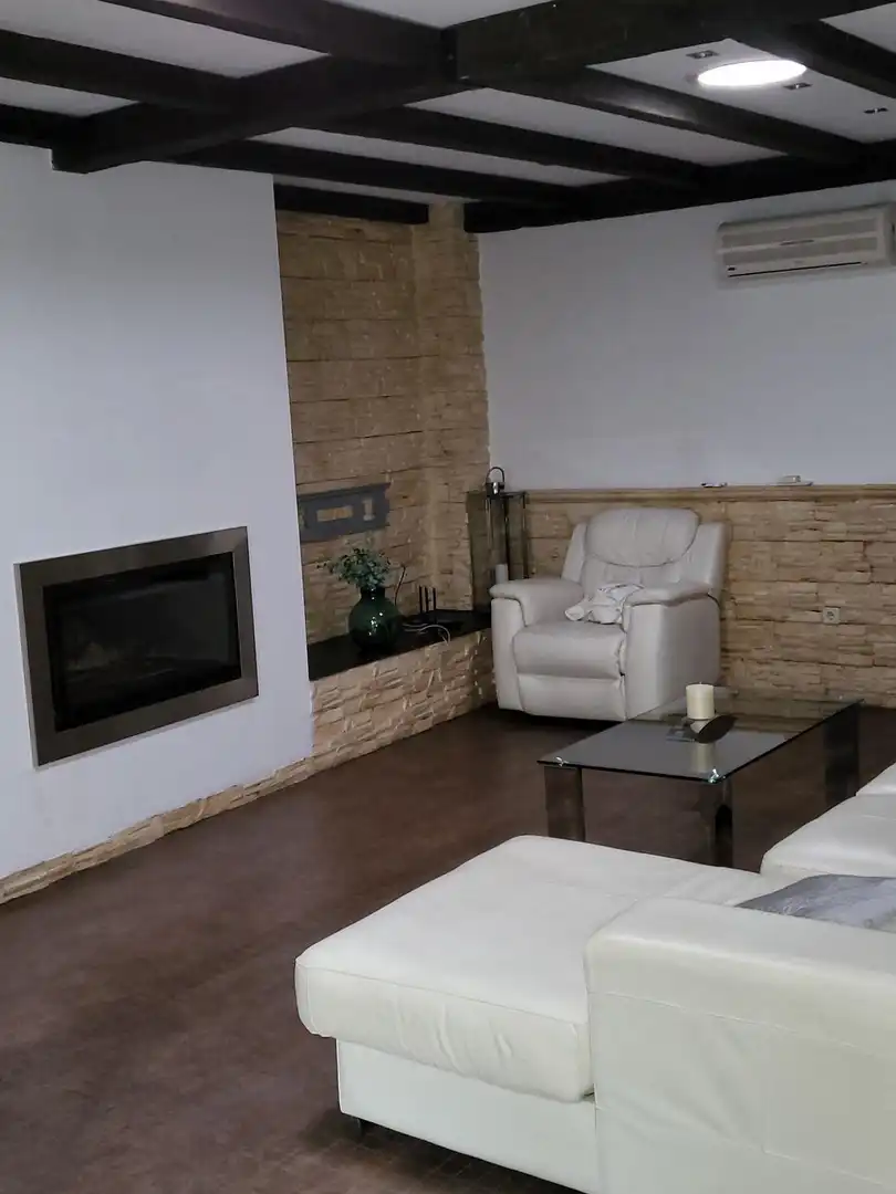 Sala de estar de Casa o chalet en venta en El Palomar con Aire acondicionado, Jardín privado y Terraza