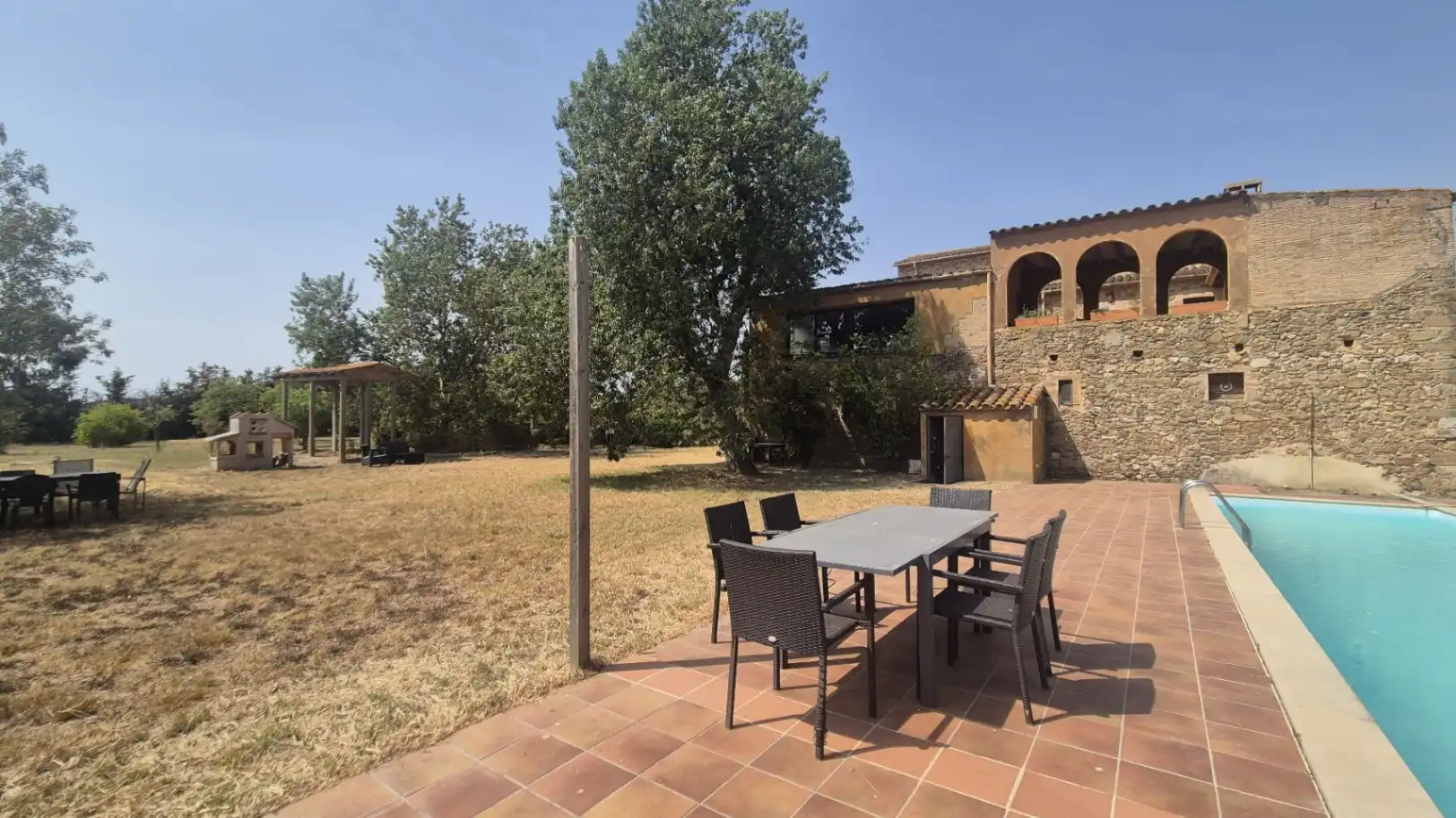 Terrassa de Finca rústica en venda en Verges amb Calefacció, Jardí privat i Terrassa