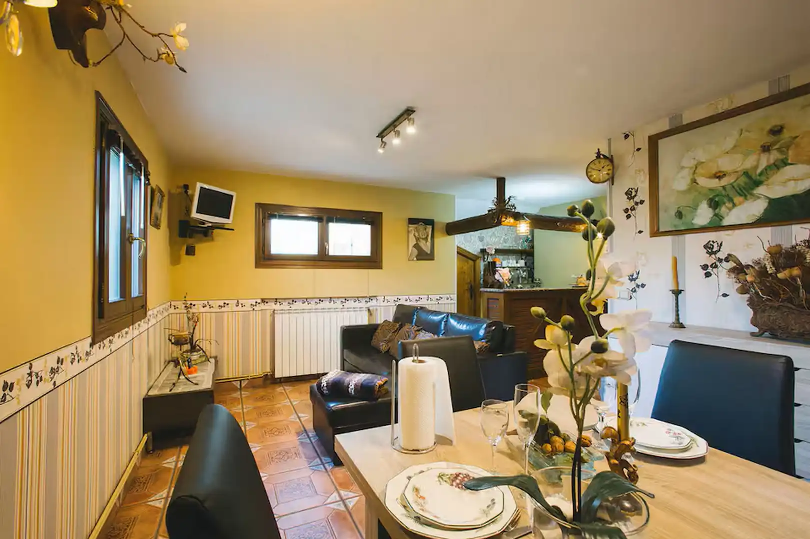 Wohnzimmer von Wohnung zur Miete in Orio mit Klimaanlage, Heizung und Möbliert