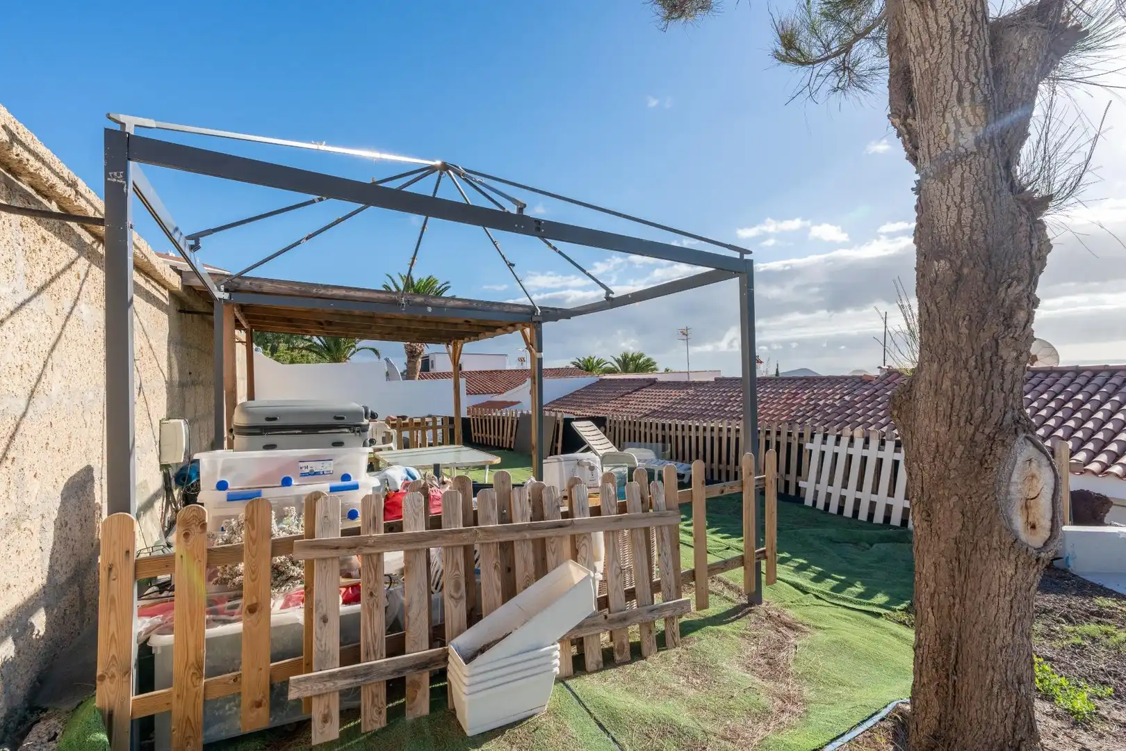Terrassa de Casa o xalet en venda en Granadilla de Abona amb Jardí privat, Terrassa i Piscina
