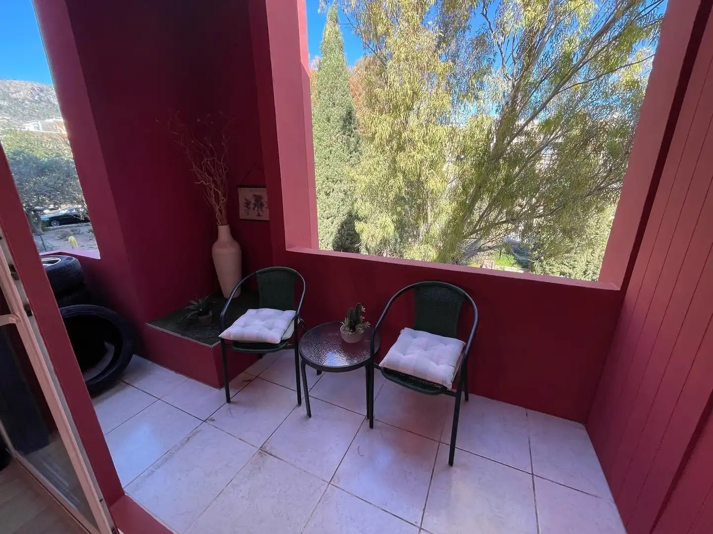 Balcony of Apartments for sale in Calpe / Calp  with Air Conditioner and Community pool