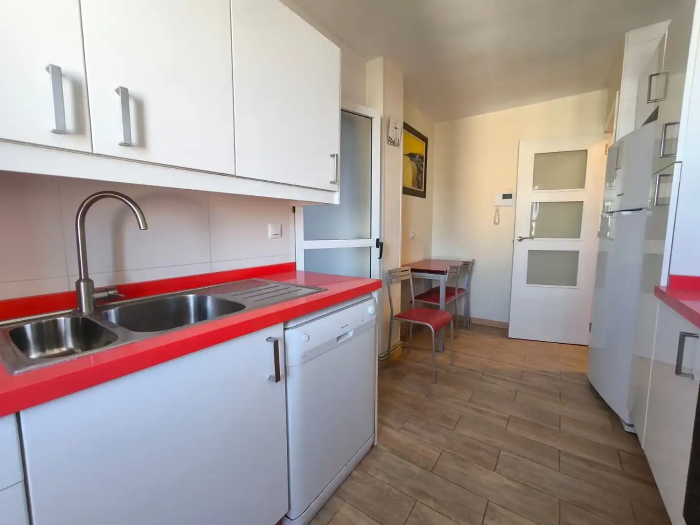Cocina de Piso de alquiler en Murcia con Aire acondicionado, Calefacción y Terraza