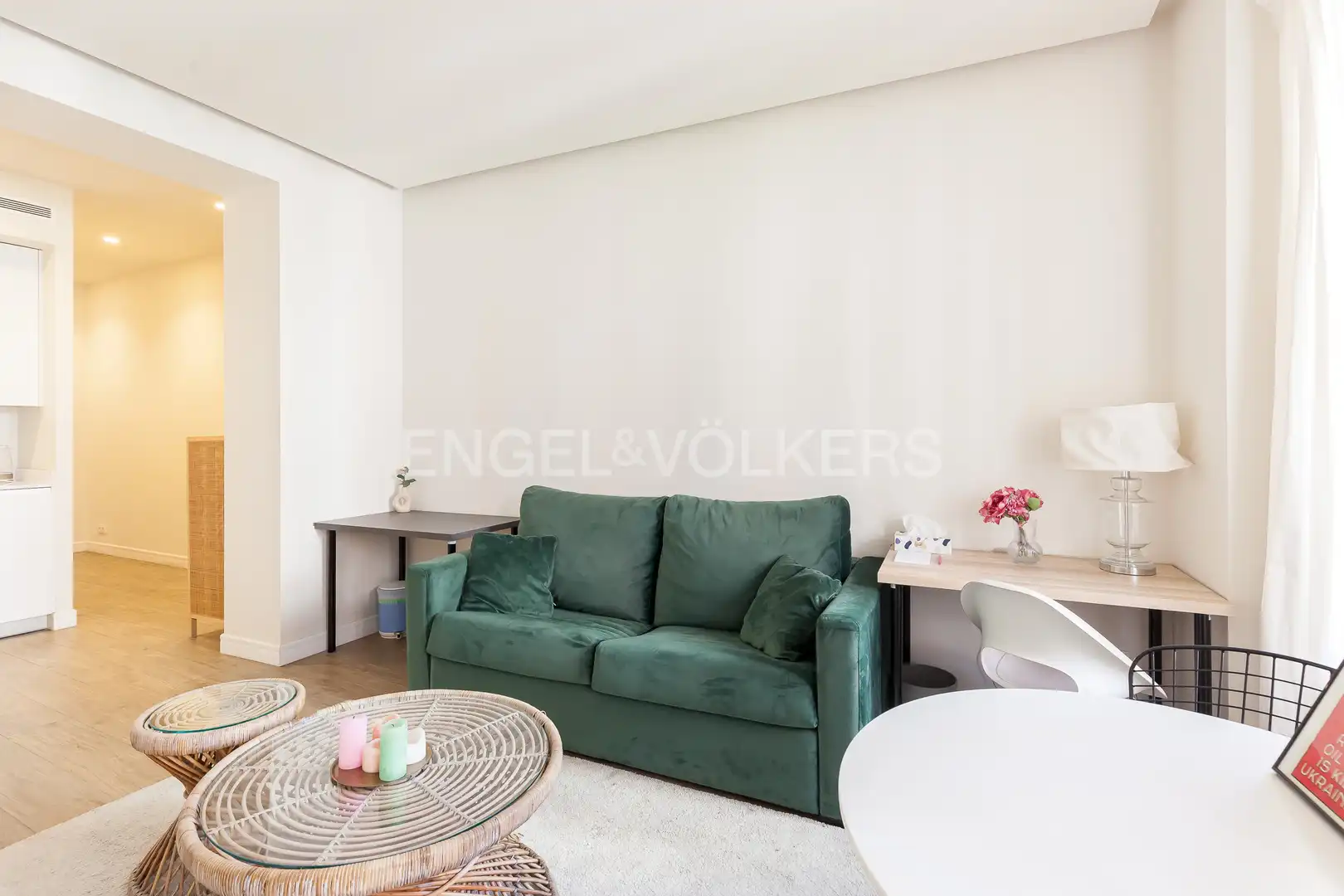 Wohnzimmer von Wohnung zur Miete in Madrid mit Klimaanlage, Heizung und Möbliert
