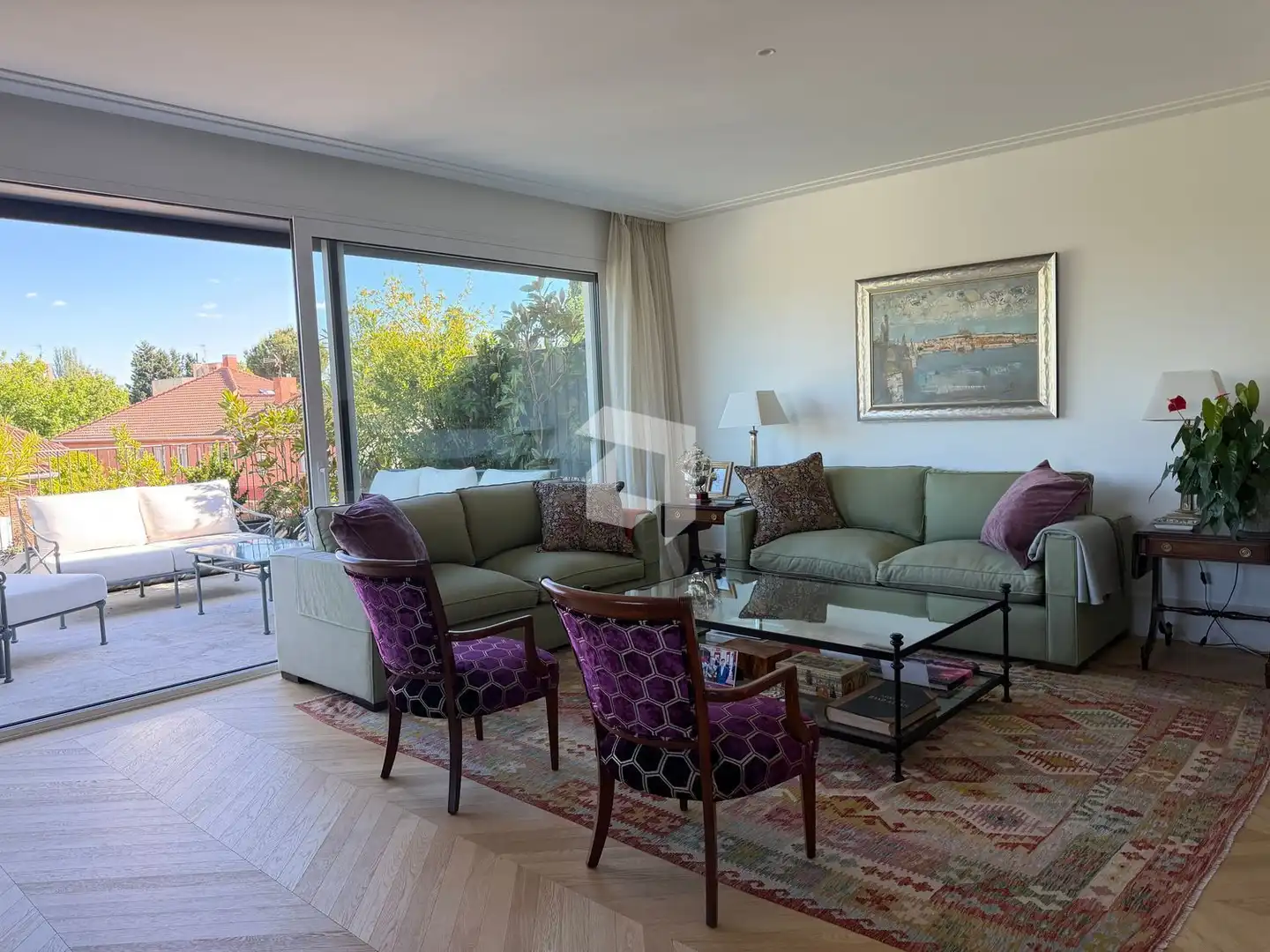 Sala de estar de Ático en venta en Madrid con Aire acondicionado, Calefacción y Parquet