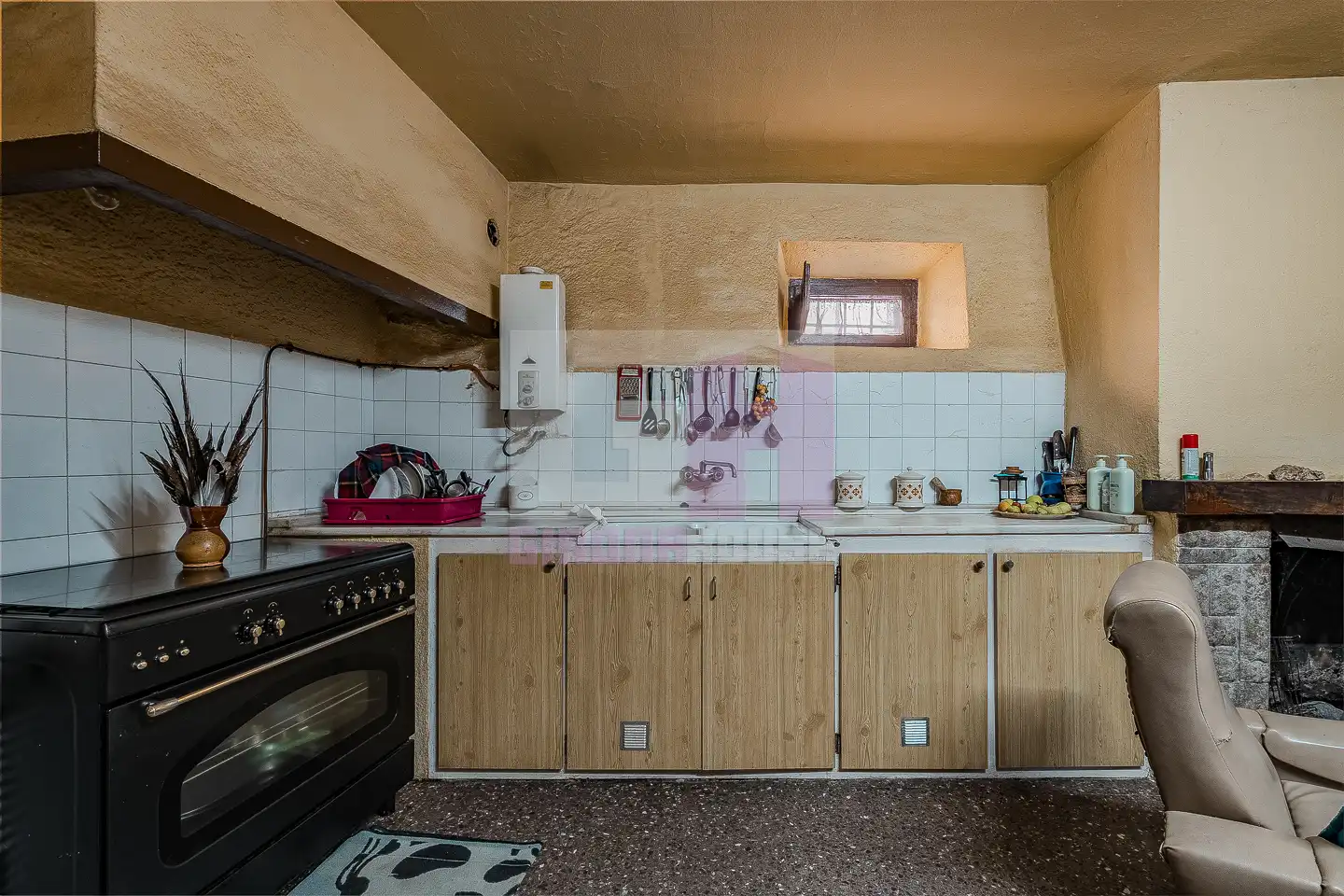 Cocina de Finca rústica en venta en Cervià de Ter con Calefacción, Jardín privado y Terraza