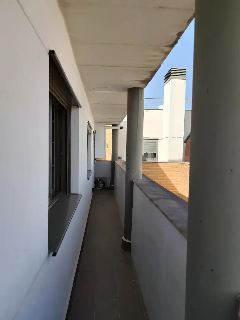 Balcony of Attic for rent in Leganés  with Air Conditioner, Heating and Private garden