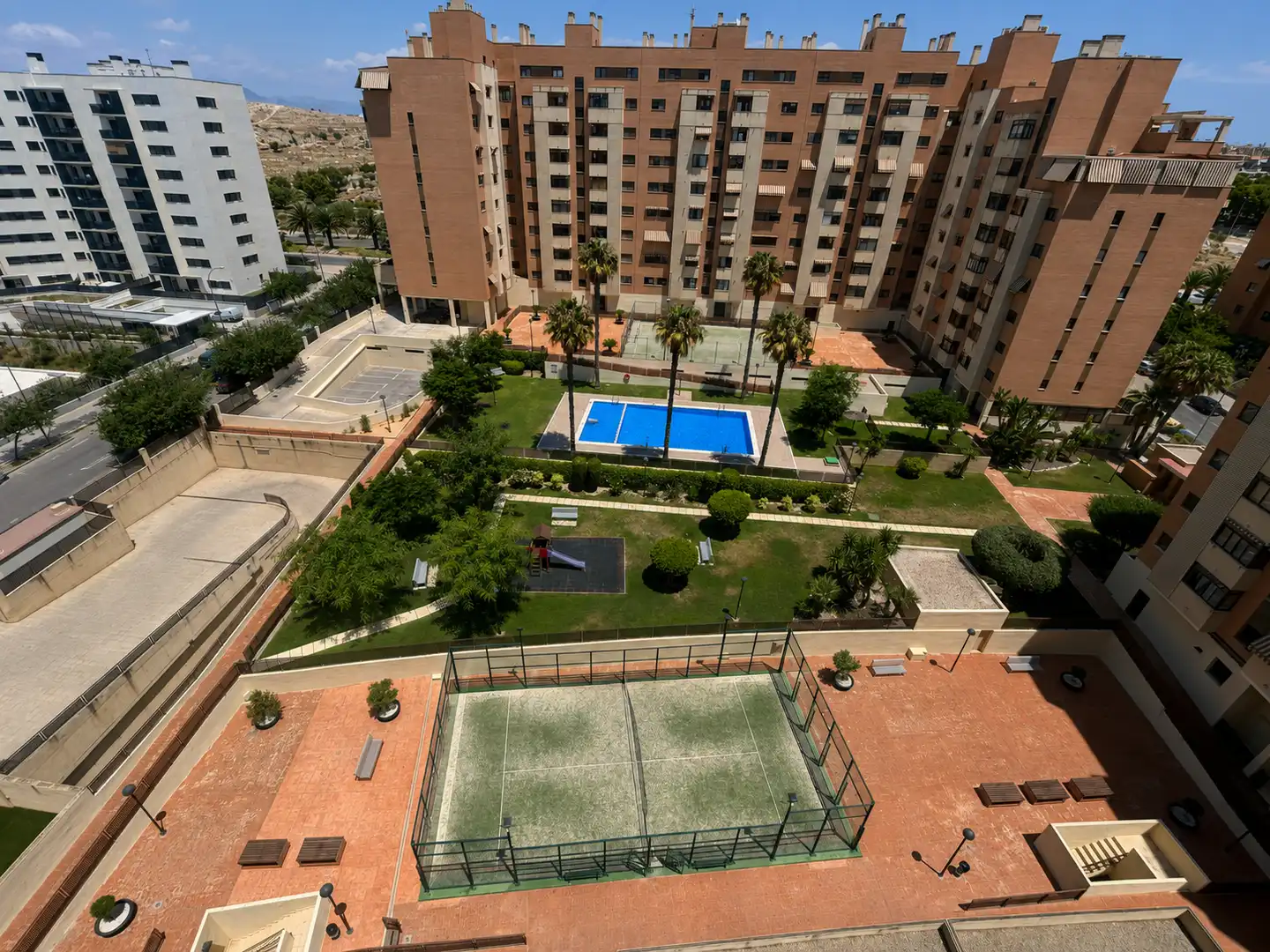 Swimming pool of Attic for sale in Alicante / Alacant  with Air Conditioner, Heating and Parquet flooring