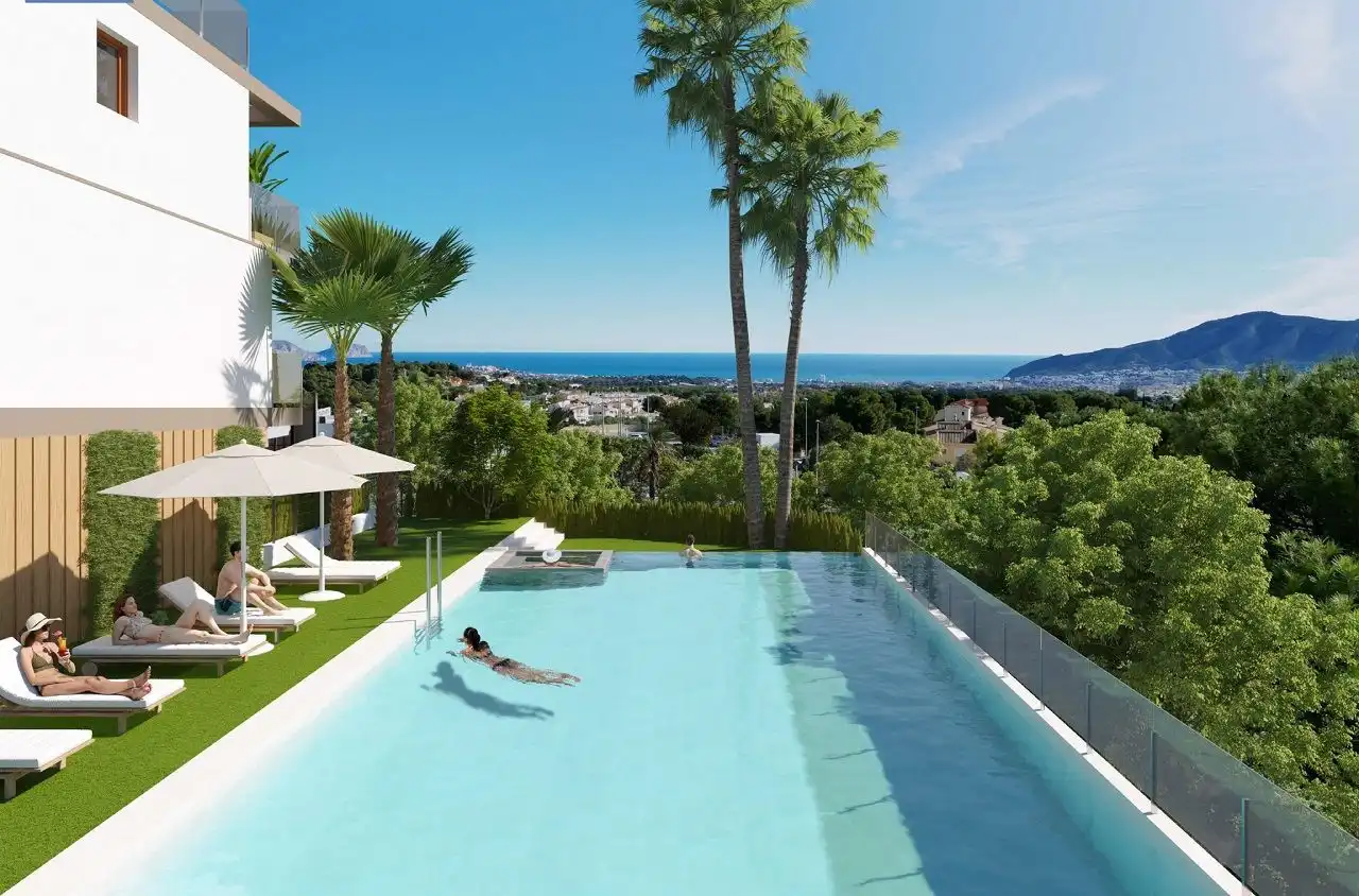 Piscina de Casa o chalet en venta en La Nucia con Aire acondicionado, Calefacción y Jardín privado