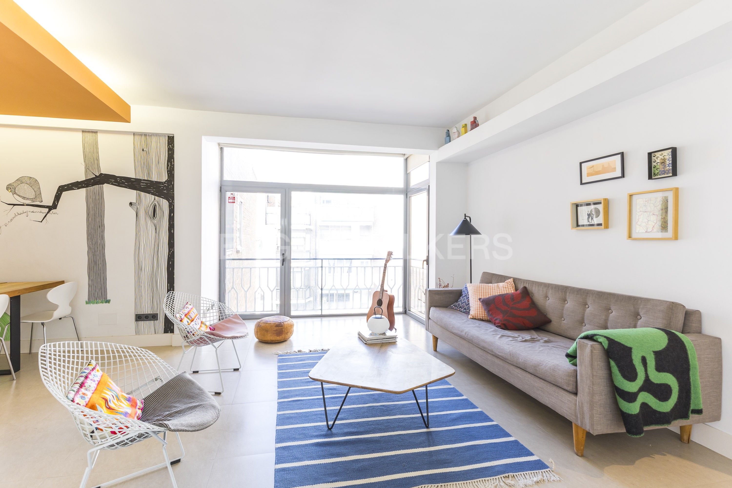 Living room of Apartment for sale in  Madrid Capital  with Air Conditioner and Heating