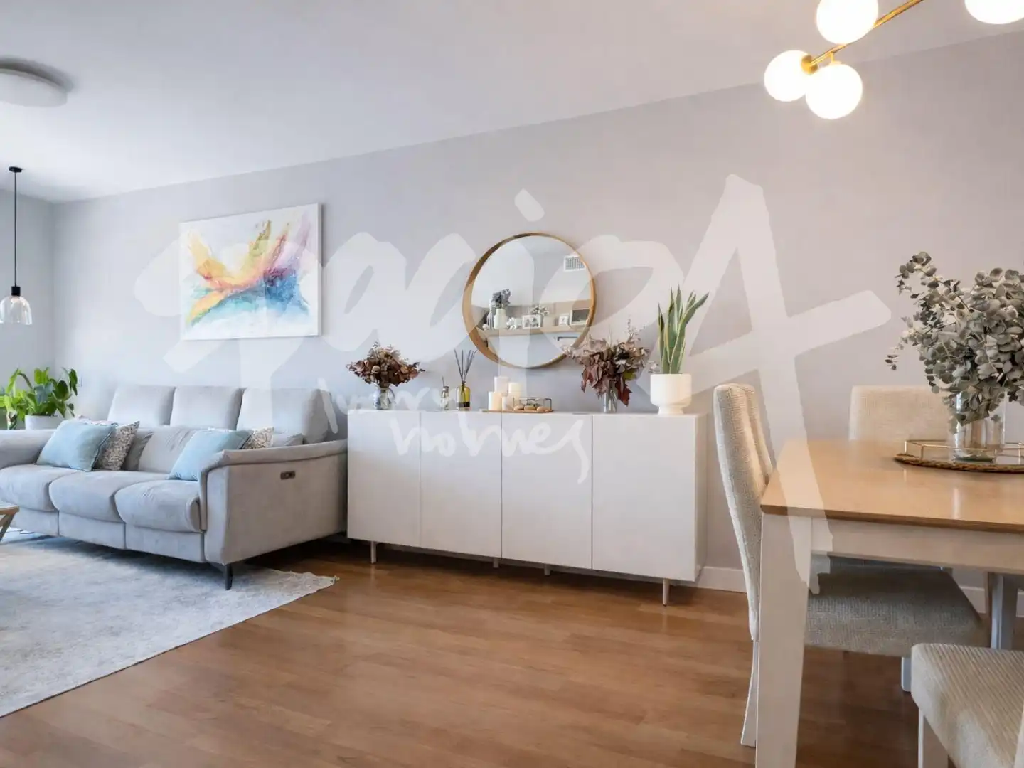 Living room of Flat for sale in Madrid  with Heating, Private garden and Storage room
