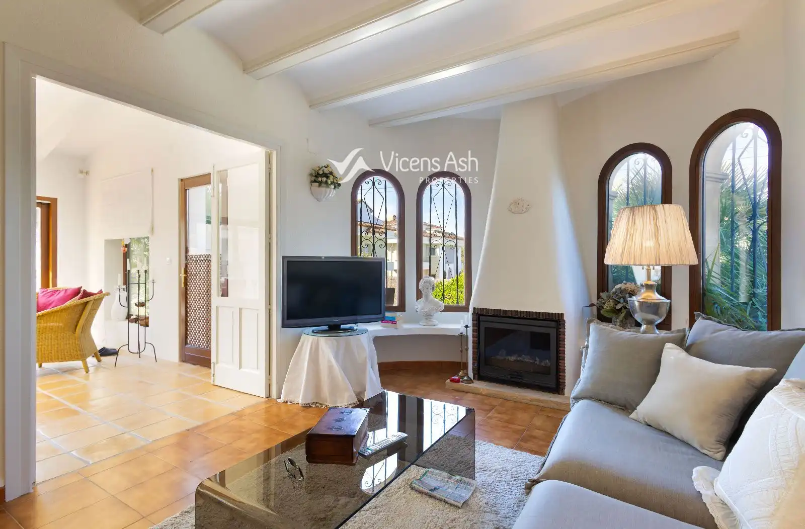 Living room of Houses for sale in Jávea / Xàbia  with Air Conditioner, Heating and Storage room
