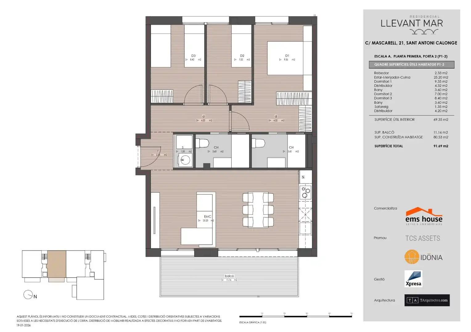 Planta baja en venta en Calonge i Sant Antoni con Jardín privado, Terraza y Balcón