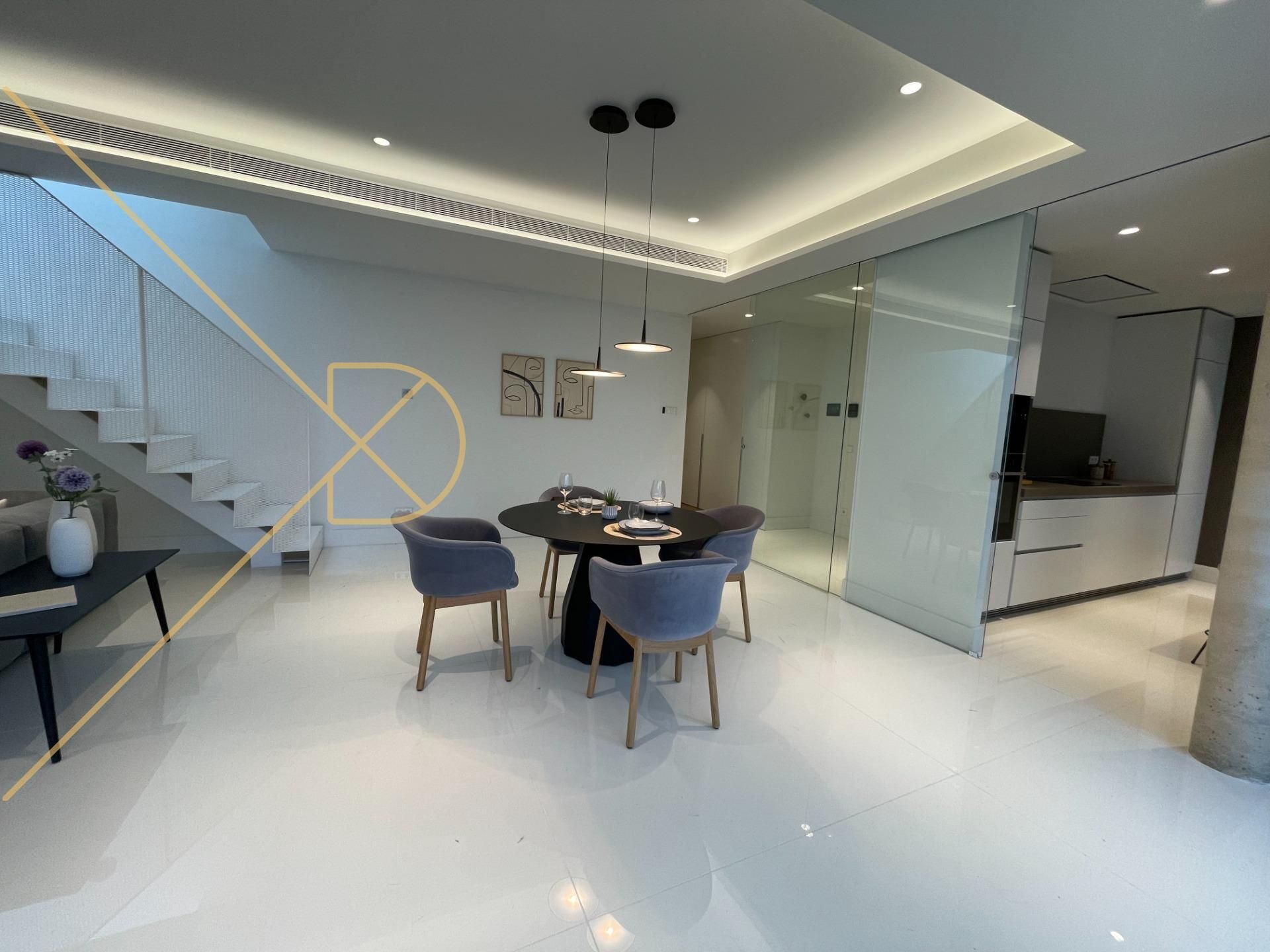Dining room of Attic for sale in  Barcelona Capital  with Air Conditioner, Heating and Private garden
