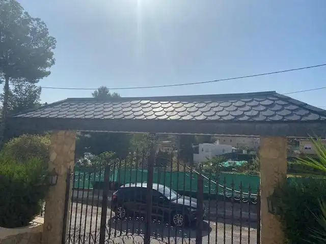 Vista exterior de Casa o chalet en venta en Chiva con Calefacción, Jardín privado y Piscina